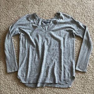 American Eagle Outfitters Heather Gray Knit Top